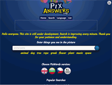 Tablet Screenshot of pixanswers.com